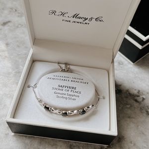 Sterling Silver Sapphire Bracelet